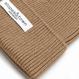 Kids Merino Wool Beanie Mono Caramel