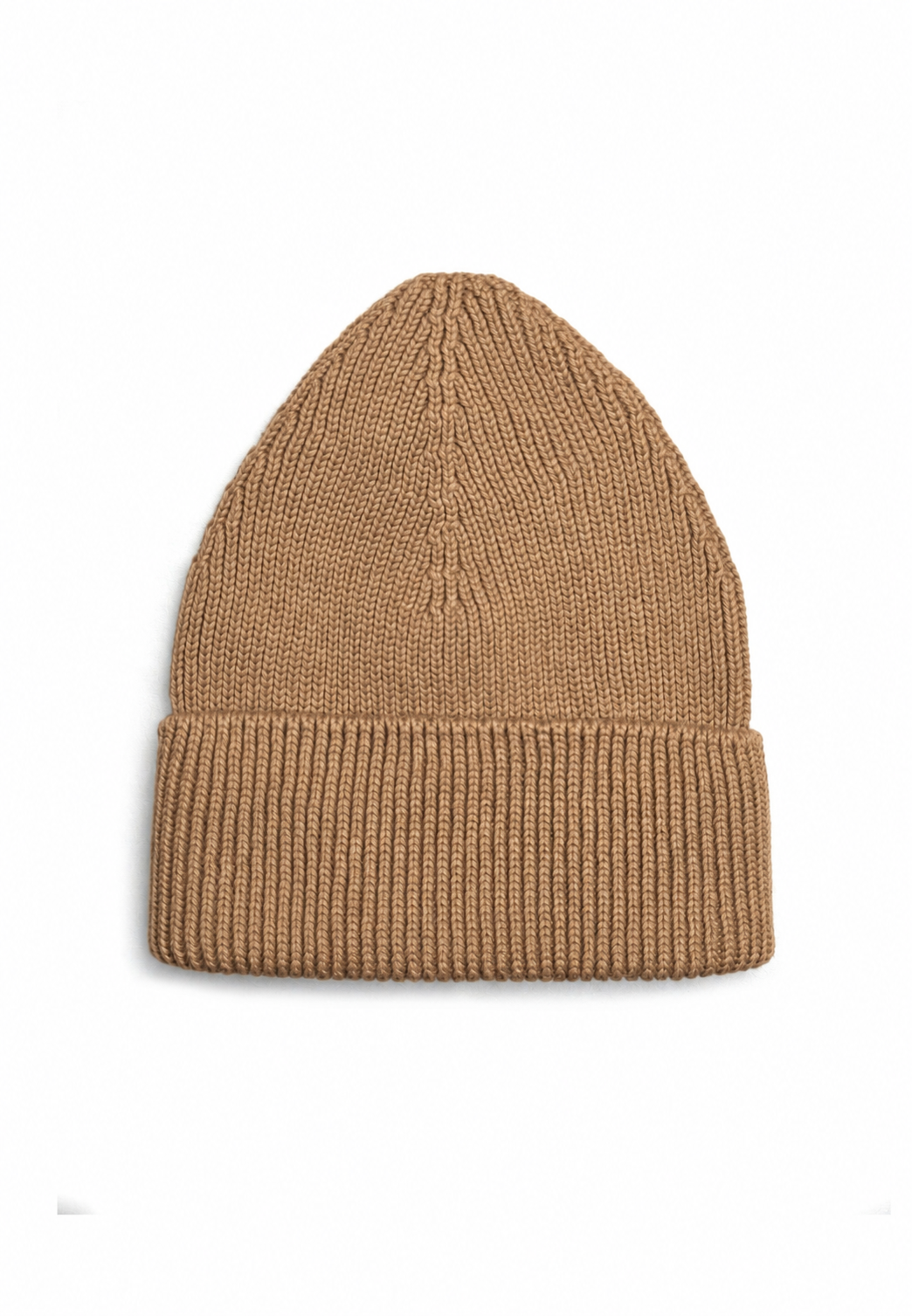 Kids Merino Wool Beanie Mono Caramel