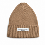 Kids Merino Wool Beanie Mono Caramel