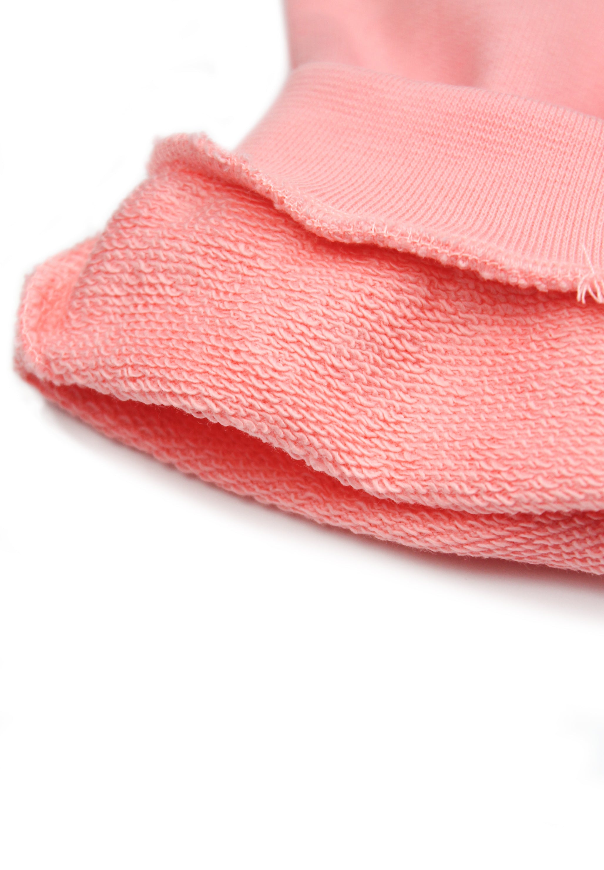 Children's pink sweatpants with embroidered cat design
