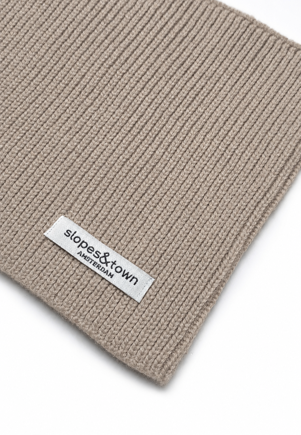 Kids Merino Wool Snood Mottled Beige