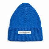 Kids Merino Wool Beanie Mono Electric Blue