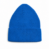 Kids Merino Wool Beanie Mono Electric Blue