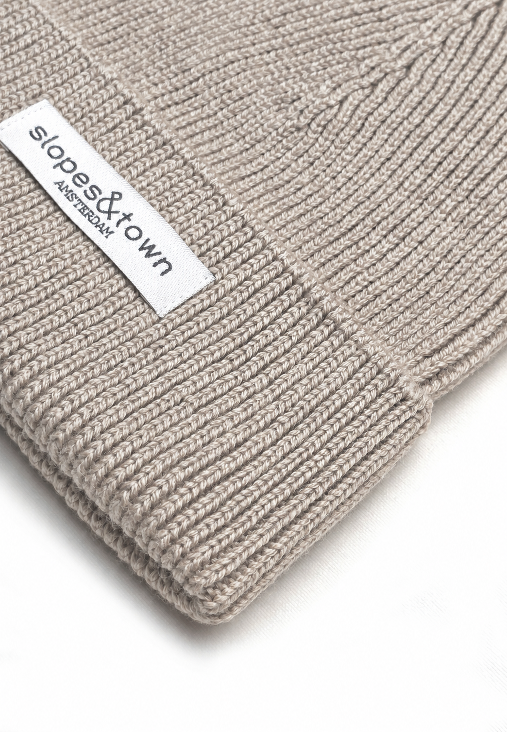 Kids Merino Wool Beanie Mono Beige