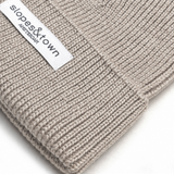Kids Merino Wool Beanie Mono Beige