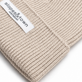 Kids Merino Wool Beanie Mono Light Beige