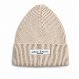 Kids Merino Wool Beanie Mono Light Beige
