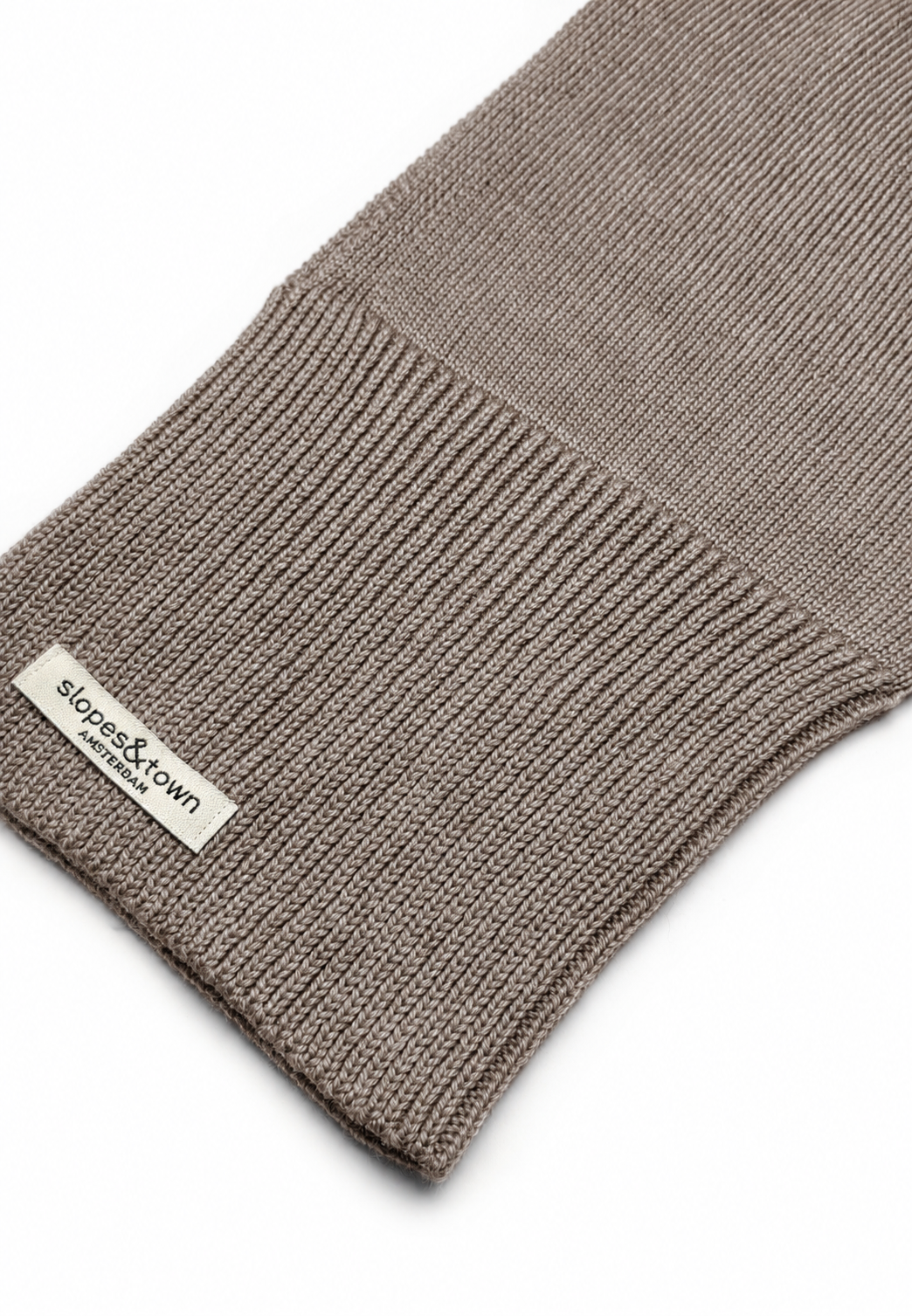 Kids Merino Wool Balaclava Melange Cocoa Powder
