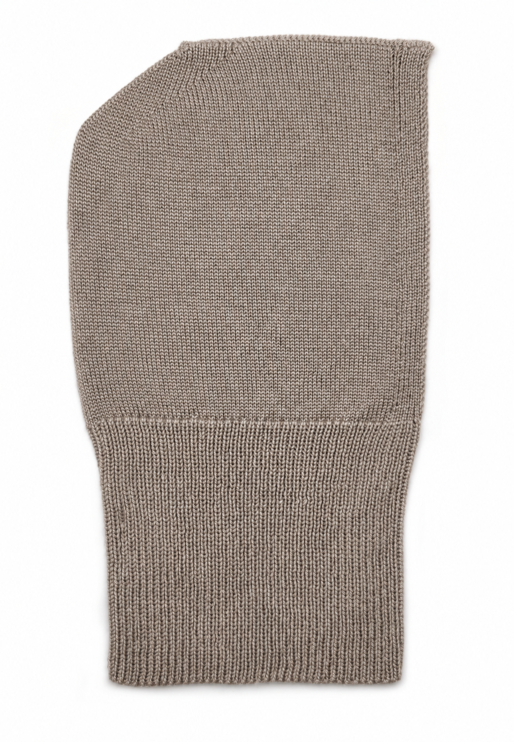 Kids Merino Wool Balaclava Melange Cocoa Powder