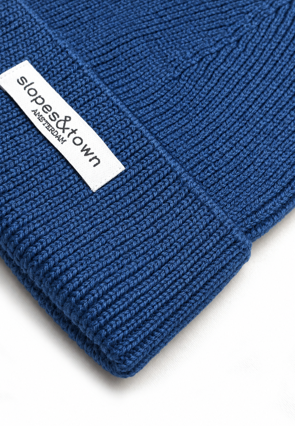 Kids Merino Wool Beanie Mono Navy Blue