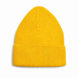 Kids Merino Wool Beanie Mono Yellow