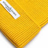 Kids Merino Wool Beanie Mono Yellow