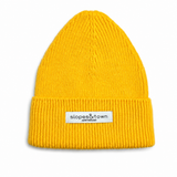 Kids Merino Wool Beanie Mono Yellow