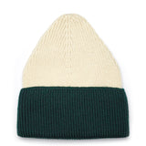 Pistachio Shell and green merino wool beanies for kids