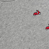 Kids’ organic cotton sweatshirt with Vespa embroidery