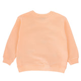 Kids' organic cotton sweatshirt with embroidered sausage dog design
