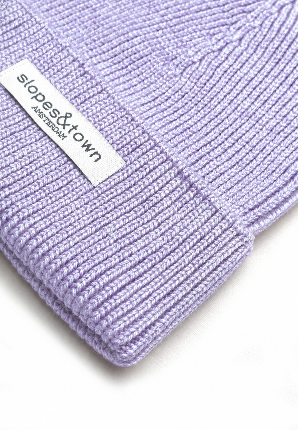 Kids Merino Wool Beanie Mono Lilac