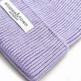 Kids Merino Wool Beanie Mono Lilac