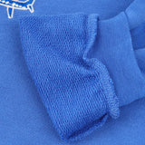 Kids organic cotton sweatshirt with embroidered airplane design